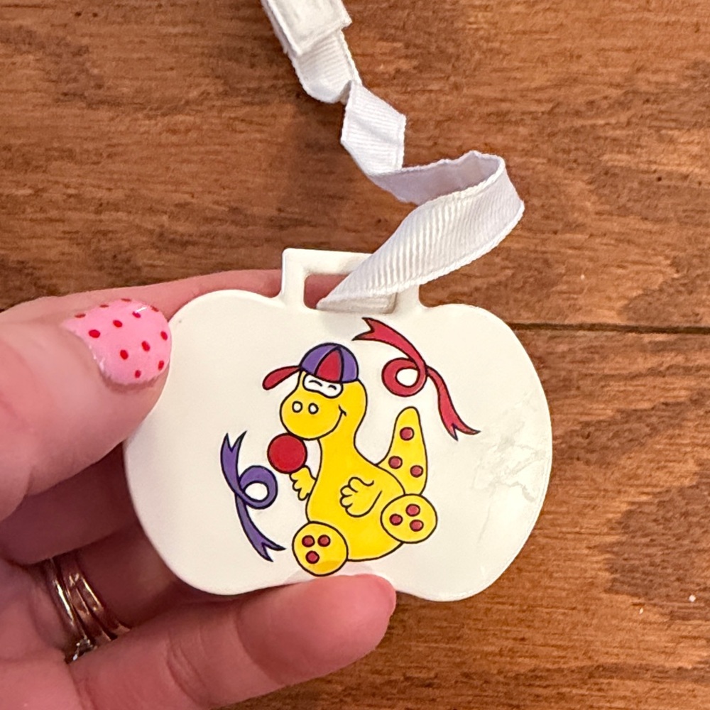 Vintage 1990’s Colorful Baby Pacifier with Clip - Picture 2 of 5